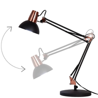 Lampe de table de chevet noire de haute qualité pour lampe de table d'hôtel de chambre à coucher