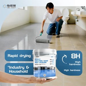 Revêtement <span class=keywords><strong>de</strong></span> sol époxy auto-nivelant effet marbre, résistant à l'usure, durable, <span class=keywords><strong>peinture</strong></span> <span class=keywords><strong>de</strong></span> sable coloré, application liquide - Product Image 3