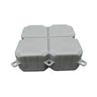 Pont flottant modulaire professionnel à quatre pontons 1000x1000x400mm en PEHD pour quads nautiques, quai marin bleu/gris, garantie 3 ans