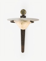 Lampe murale en marbre de style français vintage avec lumière LED, corps en acier inoxydable, pour salon, chambre à coucher, lampe murale en marbre