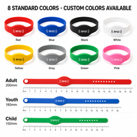 Logo personnalisé QR Code NFC Bracelets En Silicone Réglables 13.56mhz Rfid Bracelet En Silicone