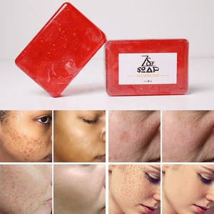 カスタマイズされたスキンホワイトニングボディソープビタミンCローズ美容手作り石鹸サプライヤー石鹸ローズフラワー - Product Image 1