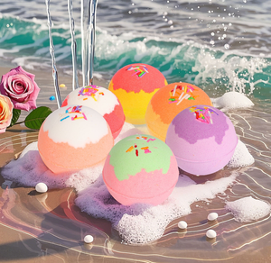 Coffret Cadeau <span class=keywords><strong>de</strong></span> Bombes <span class=keywords><strong>de</strong></span> Bain Effervescentes au <span class=keywords><strong>Sel</strong></span> Marin Écologiques LovSens, Huiles Essentielles, Aromathérapie, Boules <span class=keywords><strong>de</strong></span> Bain Spa, Nettoyage Doux, Bain Romantique - Product Image 6