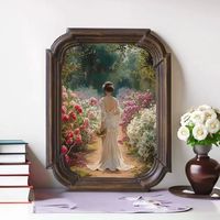Cadre photo vertical en résine synthétique, imprimé en typographie, style européen vintage, fabriqué en Chine, étiquetable et suspendable, pour table
