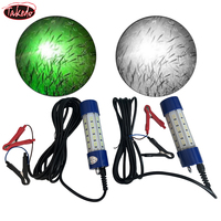 TAKEDO Offre Spéciale CW02 12V 60W Lampe de pêche sous-marine Deep Drop Fishing Lights Fish Lure Lamp Vert Blanc Bleu