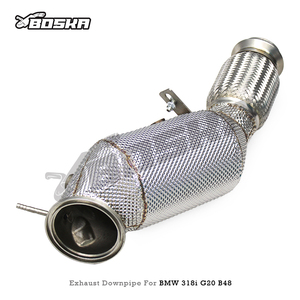 Collecteur d'échappement OEM Boska avec catalyseur pour BMW 318/318i G20 B48 2.0T 2020-2024 SUS304 avec catalyseur 100/200/300 cellules - Product Image 6