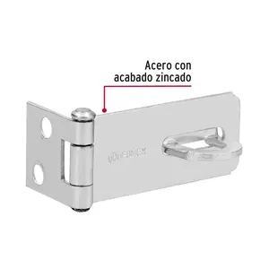 Supporto lucchetto in acciaio zincato 1-3/4 ', HERMEX, Master con 36 unità - Product Image 2