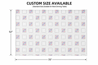 Nappe en PEVA faite à la main par l'usine du Hebei, motif floral coloré imprimé, imperméable et anti-taches pour la maison et les fêtes