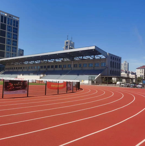 Rollo de pista de atletismo de goma prefabricado de 9mm-13mm aprobado por WAF/IAAF - Product Image 2