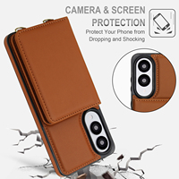 Nouveau Design Premium Pu En Cuir Carte Portefeuille Téléphone étui pour samsung A16 A17 A55 Girly Bandoulière Couverture de Téléphone pour Galaxy S23 Ultra