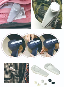 Thẻ an ninh rẻ hơn quần áo chống trộm UHF + EAS may RFID thẻ cứng/EAS quần áo tag/nhãn - Product Image 6