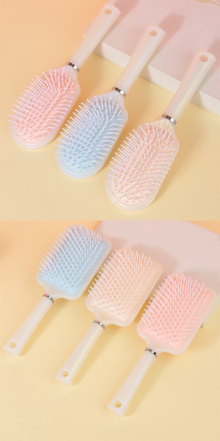 Hot Sale Factory Price Cute Detangling Hair Brush Custom Logo Massage Comb Hair Care Eco Friendly Cushion Hair Brush SY705-708