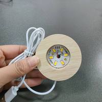 GLINN CB010 6cm 8cm K9 Kristallkugel Blanko Lasergravur Glaskugel Lampe Nachtlicht LED-Lichtbasis Weihnachten