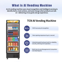 Máquina Expendedora Inteligente de Alta Eficiencia TCN con Capacidad de 530L, Gestión Basada en la Nube con IA, 4G LTE para Refrigerios y Bebidas