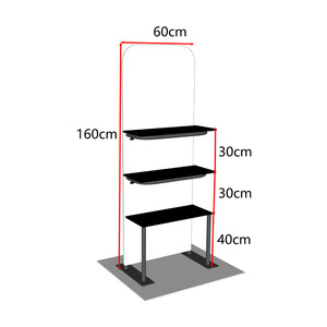 Rak Pameran Portabel Aluminium 60x160cm untuk Iklan dan Pameran Dagang - Product Image 3