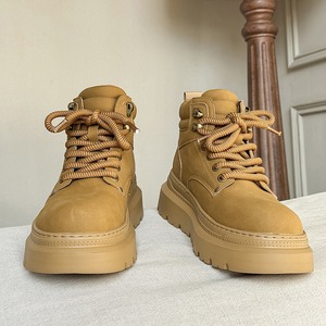 Men's <b>Winter</b> Fleece-lined <b>Boots</b> 2025 New Style Outdoor Anti-slip Thick-soled Heightening <b>Work</b> <b>Boots</b> - Product Image 4