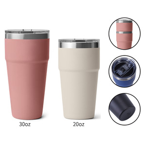 Stainless Steel Tumbler 20oz 30oz Insulated Travel Mug For Coffee Water On The Go - Product Image 4