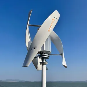 Smaraad 1000w 1kw 24v geräuscharmer vertikaler Windturbinen generator mit inneren Glasfaser blättern Wind ventilator für den Heimgebrauch