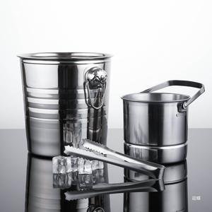 Personalizable KTV Miami las vegas Club Cuenco de champán de acero inoxidable 304 bar Cubo de hielo Gran Punto de martillo Cóctel Cubo de hielo - Product Image 3