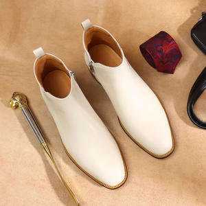 รองเท้าบูทกันน้ำสไตล์ใหม่สำหรับฤดูหนาว คลาสสิก ใช้งานได้หลากหลาย ลำลอง หุ้มข้อสูง สำหรับกิจกรรมกลางแจ้ง ทำงาน ผู้ชาย หนังแท้ เพิ่มความสูง รองเท้ากีฬา - Product Image 3