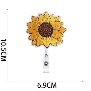 Parche de tela no tejida bordado con diseño de girasol y cierre fácil de abrir, termoadhesivo para sombreros y ropa, etiqueta bordada - Product Image 3