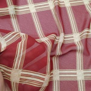 Pañuelo Largo Versátil Vintage de Chifón Estampado a Cuadros, Doble Cara, Transpirable, Ecológico, 100% Poliéster, Material para Cravat - Product Image 2