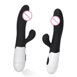 Vibrador de Clítoris y Punto G de Silicona con Doble Conejo y 30 Velocidades para Mujeres, Juguetes Sexuales con Pilas - Product Image 6