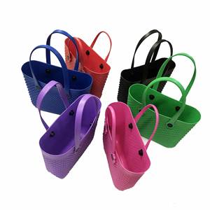 <b>Large</b> Capacity EVA Crescent Bag Waterproof EVA Holes Bag Portable <b>Storage</b> <b>Basket</b> Outdoor Travel Beach Bag - Product Image 2