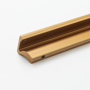 7-frame Aluminum Alloy Drawer <b>Handle</b> Cabinet Shoe Cabinet Plus Long <b>Copper</b> Brushed Closet <b>Handle</b> Wholesale Fashionable Novelty - Product Image 4