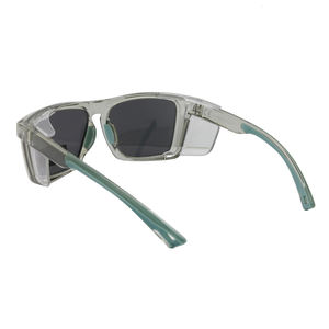 刻印された新しいデザインのフラットレンズスクエアアンチドロップバックルとラバーインサートレッグ処方サイドシールド保護安全メガネ - Product Image 4