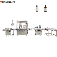 Machine de remplissage et de bouchage de bouteilles d'huile de CBD Chubby Gorrila de 10 ml, machine de remplissage de solvants, machine de remplissage de liquides pour petites bouteilles