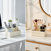 Nouvelle boîte de rangement de bureau en plastique PP durable 2026 avec séparateurs, idéale pour diverses situations, plateau de rangement pour cosmétiques