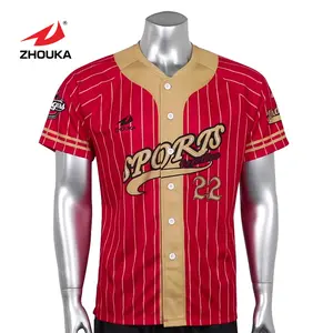 ZHOUKA unique en gros à la mode maillot de baseball et de softball porter