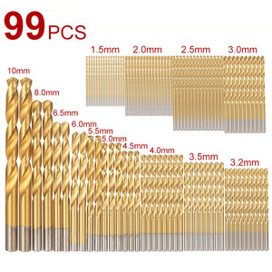ชุดดอกสว่านไทเทเนียมเคลือบเหล็กความเร็วสูง 99 ชิ้น แบบก้านตรง สำหรับงานไม้เอนกประสงค์ ขายส่ง - Product Image 3
