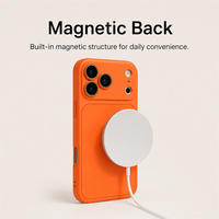 Coque de téléphone magnétique C0540 avec cadre de protection pour appareil photo et boutons indépendants pour iPhone 17 Air 16 15 14 13 12 11 18 Pro Max