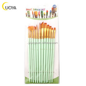 Meilleur ensemble de pinceaux pour peinture acrylique avec poils en nylon et manche en bois pour <span class=keywords><strong>kit</strong></span> de peinture avec pinceaux et peinture - Product Image 2