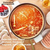 Base de soupe Xiaolongkan en gros, 150g, non épicée, à base d'huile végétale, pour condiment de fondue instantanée, végétalien, pour la restauration