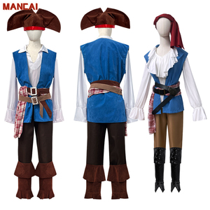 Disfraz <span class=keywords><strong>de</strong></span> Halloween Europeo Americano, Uniforme <span class=keywords><strong>de</strong></span> Juego, Disfraz <span class=keywords><strong>de</strong></span> Pirata del Caribe para Hombre y Mujer, Disfraz <span class=keywords><strong>de</strong></span> Capitán Marinero para Cosplay <span class=keywords><strong>de</strong></span> TV y Cine - Product Image 1