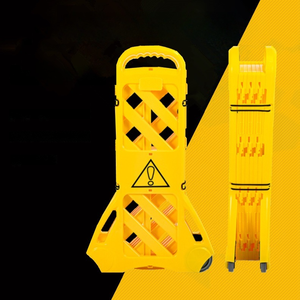 Barrière <span class=keywords><strong>de</strong></span> sécurité <span class=keywords><strong>mobile</strong></span> <span class=keywords><strong>de</strong></span> barrière escamotable extérieure polyvalente <span class=keywords><strong>de</strong></span> <span class=keywords><strong>chantier</strong></span> <span class=keywords><strong>de</strong></span> construction faite en plastique durable protection du trafic <span class=keywords><strong>de</strong></span> stockage facile - Product Image 1