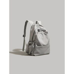 Student <b>Backpack</b> 15 Inches Solid Color Unisex High <b>School</b> College Laptop Bag Everyday Use - Product Image 2