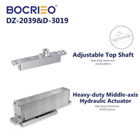Charnières de porte modernes robustes à amortisseur hydraulique, capacité 300-400 kg, vitesse réglable en deux étapes, ouverture à 360°, vente en gros usine
