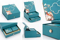 Boîte cadeau pliable personnalisée avec logo imprimé, doublure en mousse et fermeture magnétique pour bijoux, cosmétiques, emballage de vente au détail