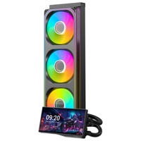 Enfriador Líquido para CPU P360-C, Sistema de Refrigeración por Agua para PC Gaming, Sistema de Refrigeración para CPU, Enfriador AIO con Pantalla LCD