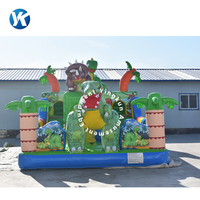Château gonflable commercial amusant et mignon pour enfants, trampoline dinosaure, combo gonflable, maison de rebond, 3 ans et plus