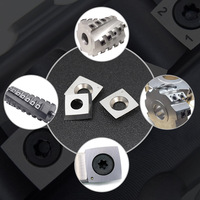 Plaquettes carrées indexables en carbure YINGBA, 4 tranchants, lames de rechange pour fraiseuse CNC et outils de fraisage du bois – Vente directe usine