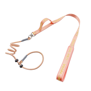 Dual-Handle PChain Short &amp; Long <strong>Leash</strong> with Dual Positioning Buckles Metal Universal Swivel Anti-Tangle Easy Control for Various - Product Image 1
