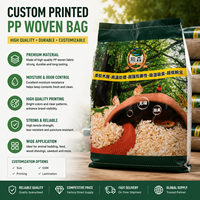 Sac d'alimentation de haute qualité de 25 kg, grand sac d'emballage pour volailles résistant à l'humidité, sac tissé laminé en PP pour l'alimentation animale (porcs, poulets)