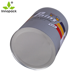 Small Round Tin Plated Steel Metal Tin <b>Bucket</b> with Snap-on <b>Lid</b> - Product Image 4