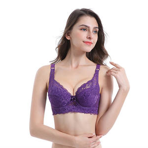Soutien-gorge push-up à couverture complète taille plus pour femmes soutien-gorge push-up sexy en dentelle florale à armatures pour femmes vente en gros de qualité - Product Image 2