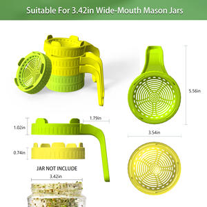 Vaso di vetro macchina per cavoli con schermo Base di vetro per la coltivazione di verdure per la gelatina torta di zucchero cibo per bambini gomma da masticare - Product Image 6